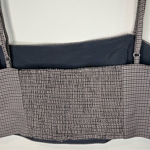 NWT House of Harlow 1960 Retro Brown Plaid Crop Top Size Medium - Picture 6 of 12